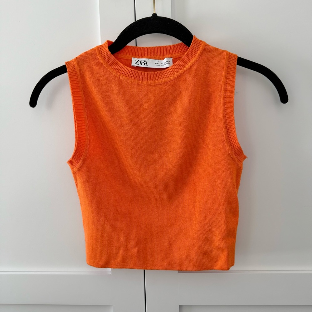 ZARA Fitted Crop Top (small)